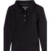 imageAmazon Essentials Girls and Toddlers LongSleeve Interlock Polo Shirts MultipacksBlack