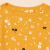 imageAmazon Essentials Girls and Toddlers LongSleeve Knit Thermal TShirt Pack of 3BeigeMustard Yellow FloralWhite Floral Print