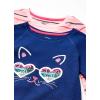 imageAmazon Essentials Girls and Toddlers LongSleeve Thermal TShirt Tops Previously Spotted Zebra MultipacksBlue CatPink Stripe
