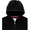 imageAmazon Essentials Girls and Toddlers Polar Fleece FullZip Hooded Lightweight JacketBlack