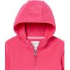 imageAmazon Essentials Girls and Toddlers Polar Fleece FullZip Hooded Lightweight JacketDark Pink