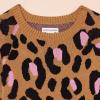 imageAmazon Essentials Girls and Toddlers Raglan Sweater DressCamel Leopard