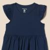 imageAmazon Essentials Girls and Toddlers Ruffle Jersey Tunic Pack of 3Light Grey HeatherNavyWhite