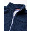 imageAmazon Essentials Girls and Toddlers Sherpa Fleece FullZip JacketWashed Navy