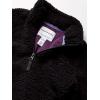 imageAmazon Essentials Girls and Toddlers Sherpa Fleece QuarterZip JacketBlack
