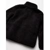 imageAmazon Essentials Girls and Toddlers Sherpa Fleece QuarterZip JacketBlack