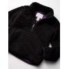 imageAmazon Essentials Girls and Toddlers Sherpa Fleece QuarterZip JacketBlack