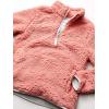 imageAmazon Essentials Girls and Toddlers Sherpa Fleece QuarterZip JacketMauve