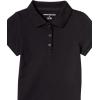 imageAmazon Essentials Girls and Toddlers Short Sleeve Uniform Interlock Polo Shirt MultipacksBlack