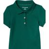 imageAmazon Essentials Girls and Toddlers Short Sleeve Uniform Interlock Polo Shirt MultipacksDark Green