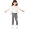 imageAmazon Essentials Girls and Toddlers Short Sleeve Uniform Interlock Polo Shirt MultipacksWhiteGrey Heather