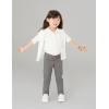 imageAmazon Essentials Girls and Toddlers Short Sleeve Uniform Interlock Polo Shirt MultipacksWhiteGrey Heather