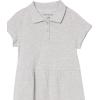 imageAmazon Essentials Girls and Toddlers ShortSleeve Pique Polo Dress MultipacksGrey Heather