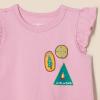 imageAmazon Essentials Girls and Toddlers Sleeveless Ruffle TShirt Pack of 3BadgesUnicornWander