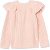 imageAmazon Essentials Girls and Toddlers Soft Touch Ruffle SweaterLight Pink