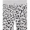 imageAmazon Essentials Girls and Toddlers Sweatpants MultipacksBlackLight Grey Heather Cheetah