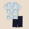 imageAmazon Essentials Girls and Toddlers TShirt and Bike Short SetNavyFruit