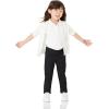 imageAmazon Essentials Girls and Toddlers Uniform FlatFront Chino Pants Pack of 3Black