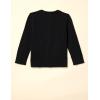 imageAmazon Essentials Girls and Toddlers Uniform Slim Fit Crewneck Cardigan SweaterBlack