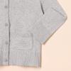 imageAmazon Essentials Girls and Toddlers Uniform Slim Fit Crewneck Cardigan SweaterLight Grey Heather