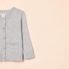imageAmazon Essentials Girls and Toddlers Uniform Slim Fit Crewneck Cardigan SweaterLight Grey Heather