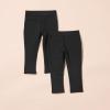 imageAmazon Essentials Girls and Toddlers Uniform Slim Fit PonteKnit Pant Pack of 2Black