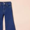 imageAmazon Essentials Girls and Toddlers Wide Leg JeansMedium Indigo