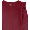 imageAmazon Essentials Girls and Toddlers WideRib Outfit Set Pack of 2Dark Red