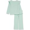 imageAmazon Essentials Girls and Toddlers WideRib Outfit Set Pack of 2Mint Green