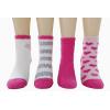 imageAmazon Essentials Kids Cozy Socks with NonSkid Bottoms 4 PairsPinkWhiteHearts