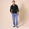 imageAmazon Essentials Mens 100 Cotton QuarterZip SweaterBlack