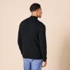 imageAmazon Essentials Mens 100 Cotton QuarterZip SweaterBlack