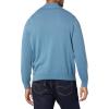 imageAmazon Essentials Mens 100 Cotton QuarterZip SweaterBlue