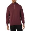 imageAmazon Essentials Mens 100 Cotton QuarterZip SweaterBurgundy