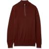 imageAmazon Essentials Mens 100 Cotton QuarterZip SweaterBurgundy