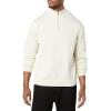 imageAmazon Essentials Mens 100 Cotton QuarterZip SweaterIvory