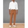 imageAmazon Essentials Mens ClassicFit WrinkleResistant FlatFront Chino Pant Available in Big ampamp TallDark Khaki Brown
