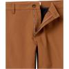 imageAmazon Essentials Mens ClassicFit WrinkleResistant FlatFront Chino Pant Available in Big ampamp TallDark Khaki Brown
