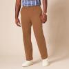 imageAmazon Essentials Mens ClassicFit WrinkleResistant FlatFront Chino Pant Available in Big ampamp TallDark Khaki Brown