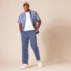 imageAmazon Essentials Mens ClassicFit WrinkleResistant FlatFront Chino Pant Available in Big ampamp TallIndigo