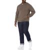 imageAmazon Essentials Mens FullZip Cotton SweaterBrown Heather
