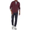 imageAmazon Essentials Mens FullZip Cotton SweaterBurgundy