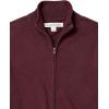 imageAmazon Essentials Mens FullZip Cotton SweaterBurgundy