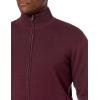 imageAmazon Essentials Mens FullZip Cotton SweaterBurgundy