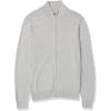 imageAmazon Essentials Mens FullZip Cotton SweaterLight Grey Heather