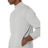 imageAmazon Essentials Mens FullZip Cotton SweaterLight Grey Heather