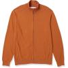 imageAmazon Essentials Mens FullZip Cotton SweaterRust