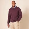 imageAmazon Essentials Mens LongSleeve Crewneck Sweater 100 Cotton Big ampamp Tall Options AvailableBurgundy