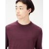 imageAmazon Essentials Mens LongSleeve Crewneck Sweater 100 Cotton Big ampamp Tall Options AvailableBurgundy