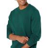 imageAmazon Essentials Mens LongSleeve Crewneck Sweater 100 Cotton Big ampamp Tall Options AvailableDark Green
